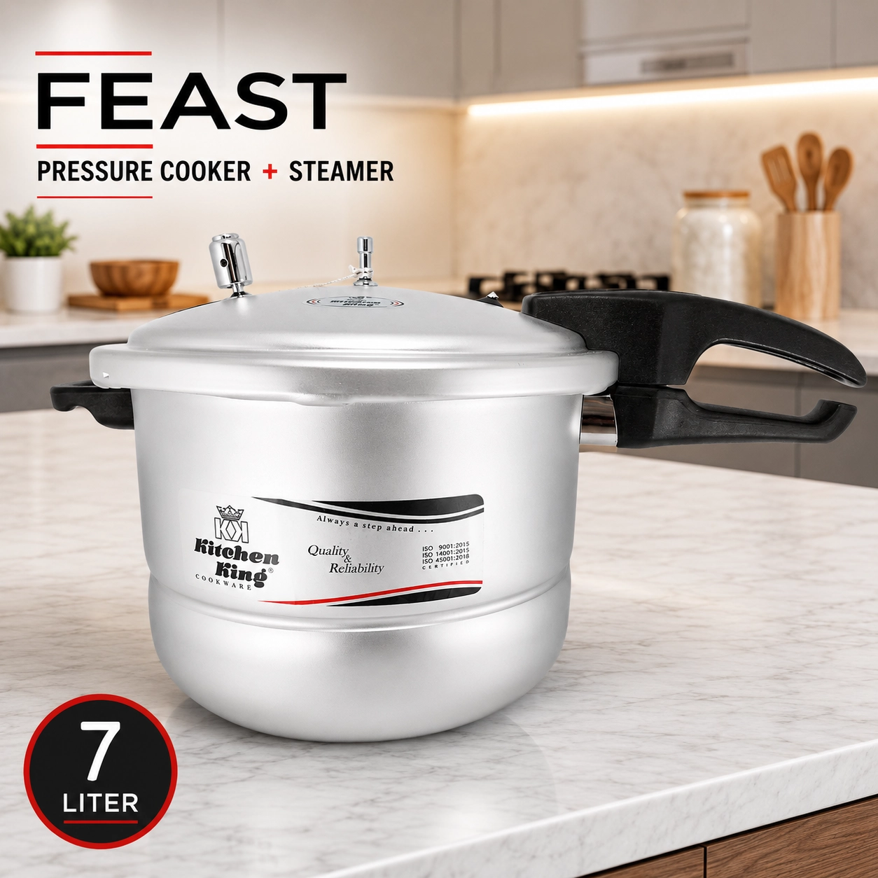 Kitchen King 7L Feast Standard Pressure Cooker